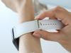 APOSTROPHE COMMA Leather Work Apple Watch Strap Leather Band_White