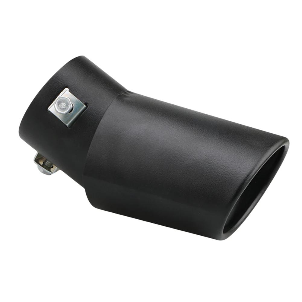 63mm Universal Car Exhaust Muffler Tip Round Stainless Steel Car Tail Rear Chrome Round Exhaust Pipe Tail Muffler Tip Pipe