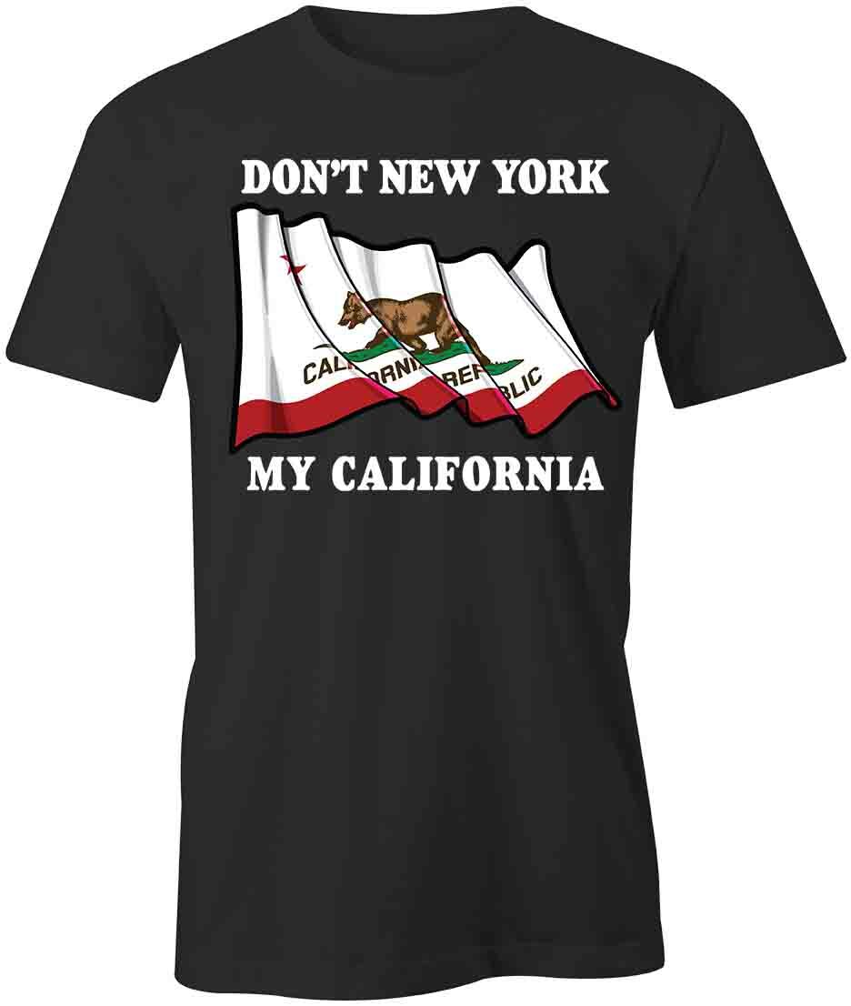 DON T NEW YORK MY CALIFORNIA TShirt Tee Short-Sleeved Cotton CLOTHING S1BCA611 S