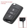 Cocolockey Fernbedienung Klappschlüssel Hülle Für Vw Polo Golf7 Mk7 Tiguan Für Skoda Octavia Kodiaq Karoq Für Seat Ateca Auto Zubehör