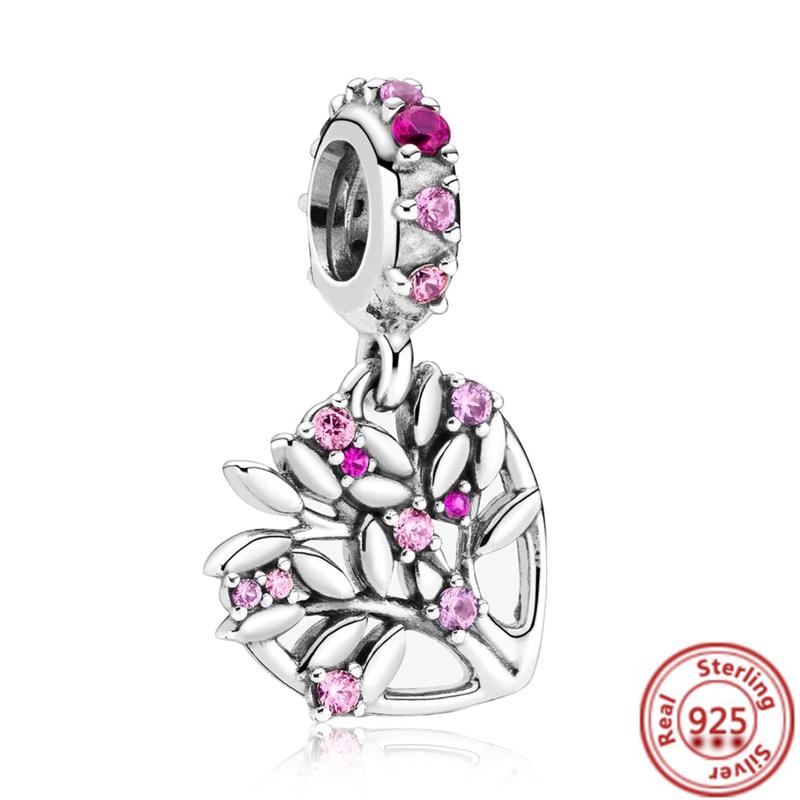 Fit Original Pantaro Charms Bracelet Mother's Day Gifts Women Zircon 100% 925 Sterling copper Forever Family Love Mom DIY Beads