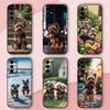 Yorkshire Terrier DOG Lovely Phone Case For Samsung S24,S21,S22,S23,S30,Ultra,S20,Plus,Fe,Lite,Note,10,9,5G Black Soft Shell