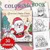 30 Sheets Spiral Coloring Book, 8.3x 8.3in100gsm Thick Paper for Adult Teenagers for Emotional Relief, Christmas Gift