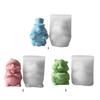 Easy Releasing Silicone Mold Crafting Groundhog Statues Moulds Candle Silicone Molds Suitable for Various Materials