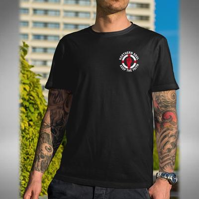 Northern Soul T-Shirt Keep The Faith Twisted Wheel St Georges Brustlogo