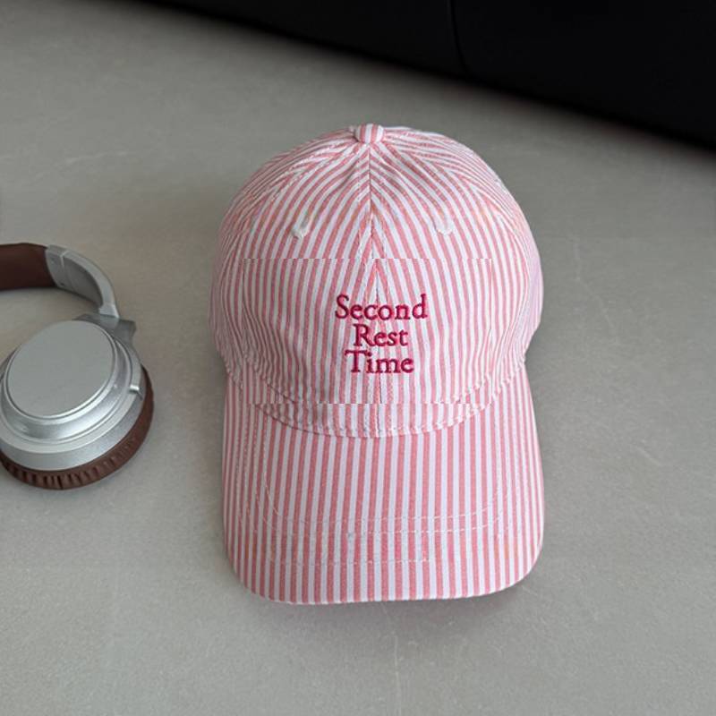 Taak Korean Letter Embroidered Baseball Cap With Sun Protection For Casual Wear