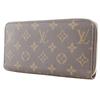 LOUIS VUITTON Zippy wallet Purse M42616 Brown Monogram canvas unisex Used