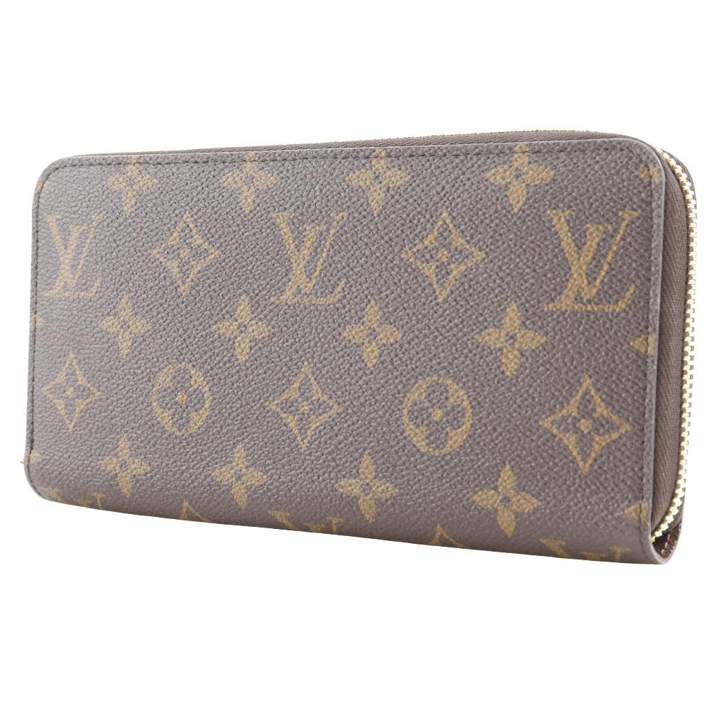LOUIS VUITTON Zippy wallet Purse M42616 Brown Monogram canvas unisex Used