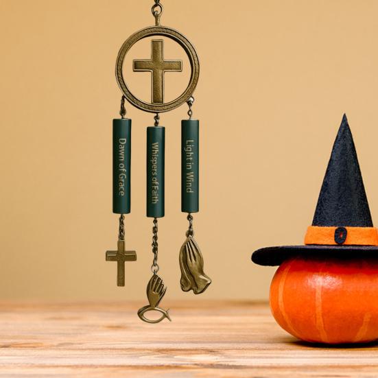 Faith-Inspired Wind Chime Christian Wind Chime with Bible Verses Patio