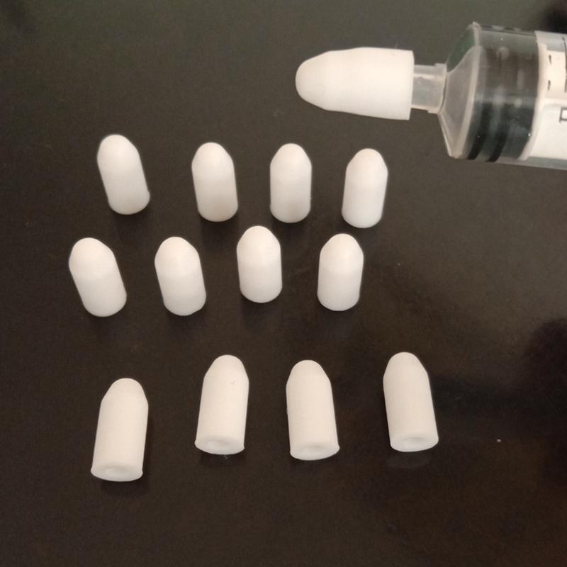 10 buc. Capac de depozitare din cauciuc siliconic de calitate alimentară, acoperitor ac, dopuri pentru etanșarea seringii, dopuri pentru eprubete, dopuri de obturare pentru injector seringă