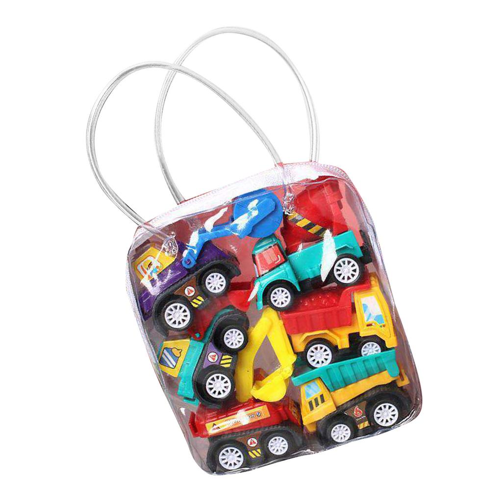 6PCS Pull Back Toy Car Kit Enamelled Anti Shock Pull Back Toy Play Set for Kids Toddlers Children Shop Truck