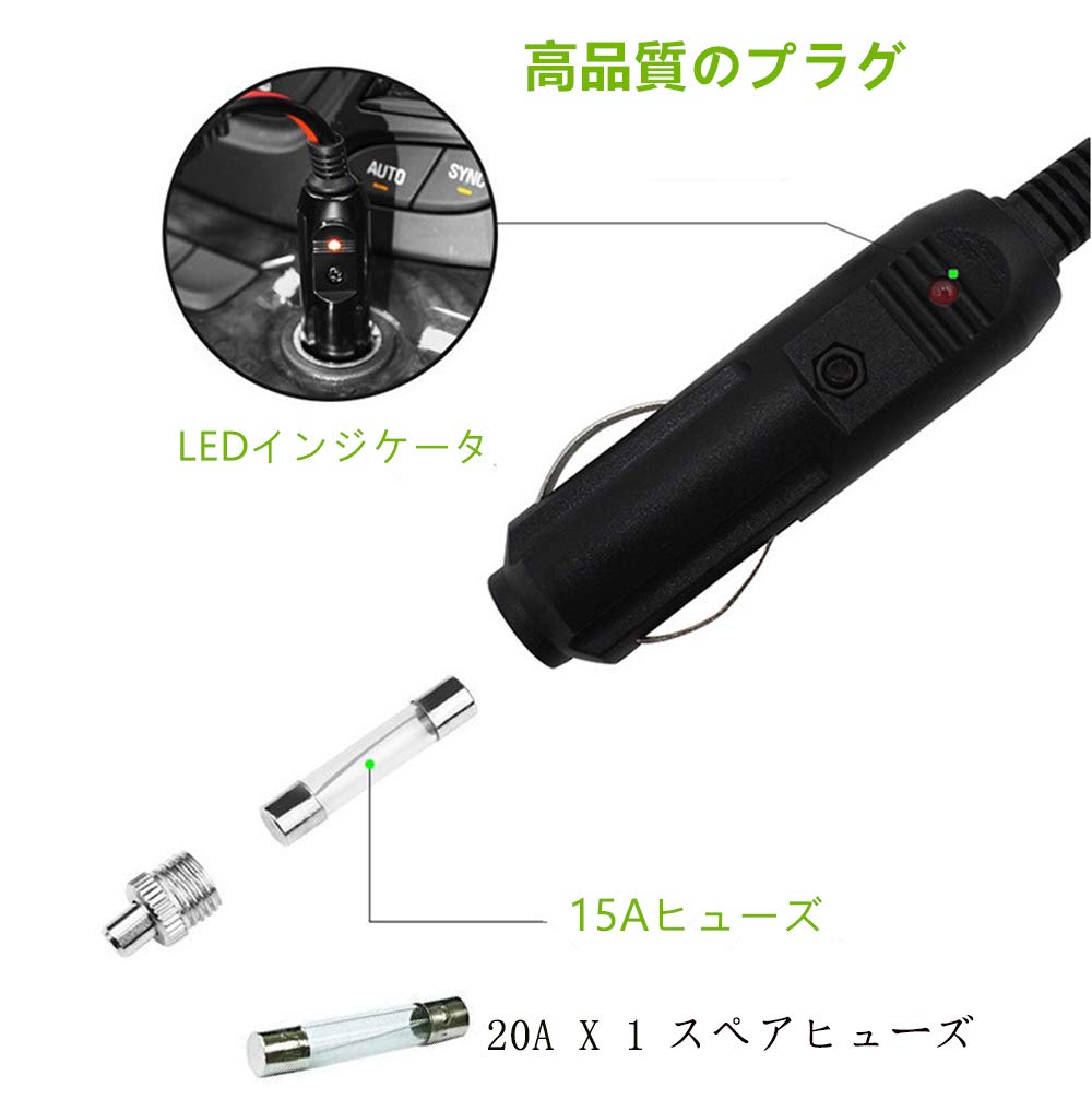 Dongge Auto Zigarettenanzünder Kabeladapter 24V Duale Nutzung Zigarettenstecker DC Strom