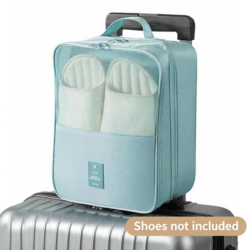 Portable Shoe Bag Dustproof Waterproof Large Capacity Foldable Storage Organizer for Travel Gym Daily Use 1Pcs