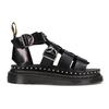 Dr. Martens Mackaye Hardware Leather Strap Open Toe Flat Sport Sandals Women sandals Black 26566001
