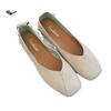 Women's Square-Toe Ballet Flats Breathable Slip-On Loafers for Girls,Trendy Casual Shoes for Spring Summer Fall