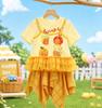 Girls Summer Cute Print Fake Two Piece Mesh Short Sleeve T Shirt