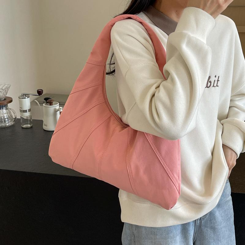 Сплошная женская пригородная сумка на одно плечо большой емкости для подмышек — фото 4