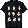 Retro Cute Ghost Valentines Day Women Men Boys Girls Cotton Men T Shirt