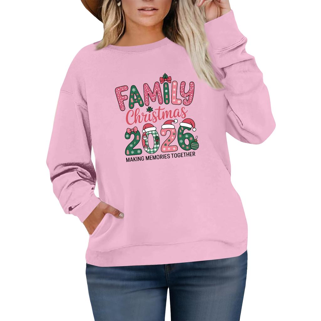 Women's Fashionable Casual Plus-Size Long Sleeve Pullover Printed Sweatshirt