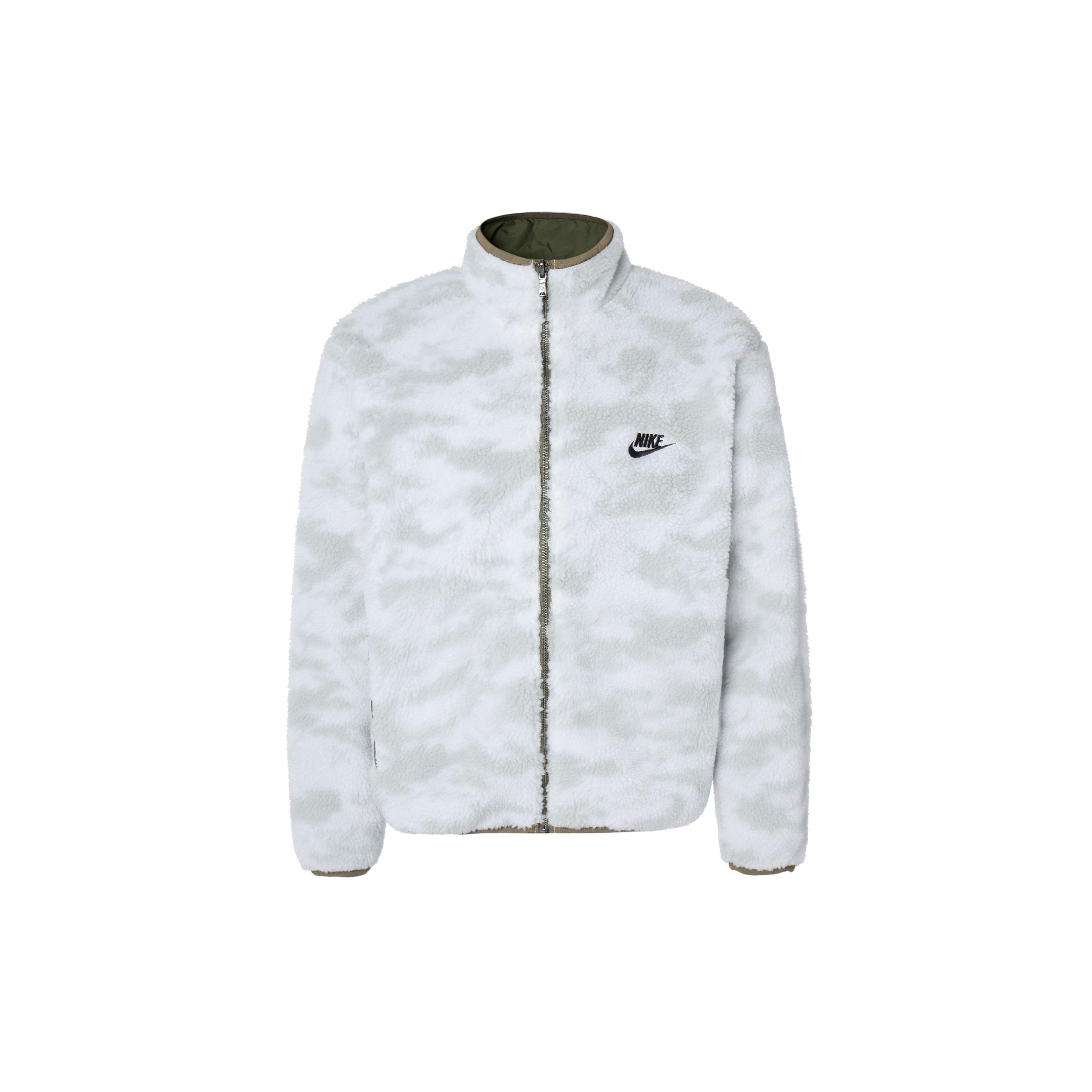 

Nike Men s Club Fleece 2-Way Reversible Jacket Medium Olive/Black (Olive Camouflage) DQ4885-222 M