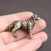 New Antique Bronze Hunting Dog Statue Mini Desktop Puppy Animal Decoration Figurine Tea Pet Home Decoration Crafts Wholesale