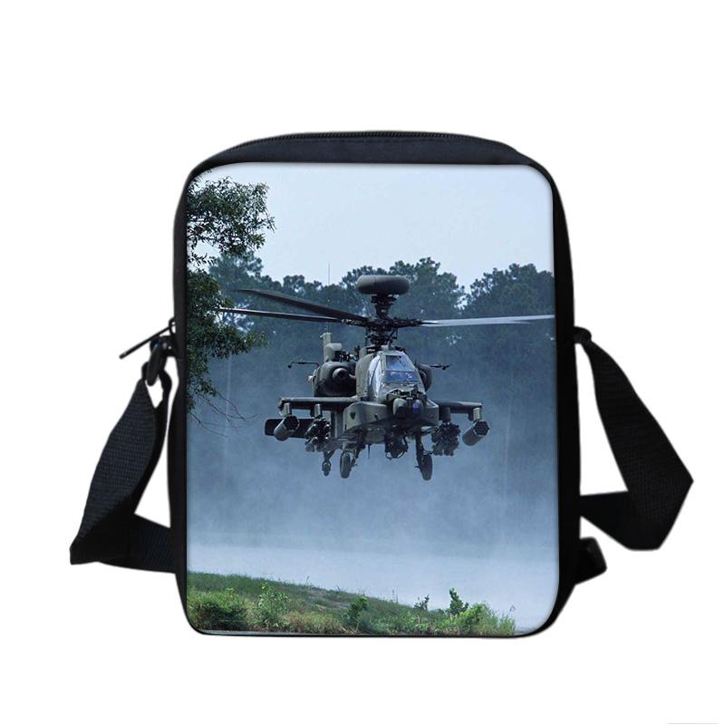 Helicopter Large Capacity Shoulder Bag, Compact and Trendy, New Mechanical Print, the Best Gift for Boys and Girls In School