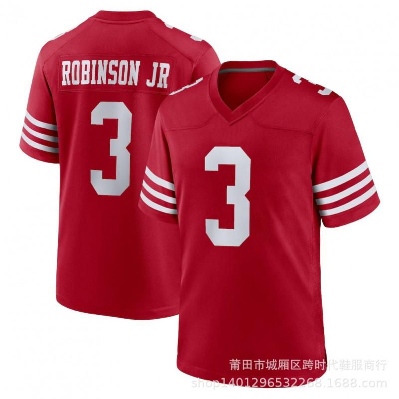 NFL 49ers Football Jersey 13 Purdy 97 Bosa Embroidered Team Sports Fan Apparel