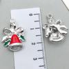 20-Piece Christmas Oil Drop Jewelry Set: Santa, Snowman, Bell, Elk Bracelets & Pendants