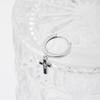 Punk Black Cross Pendant Earrings for Women Gothic Hip Hop Metal Long Tassel Hanging Earring Wedding Party Jewelry Gifts