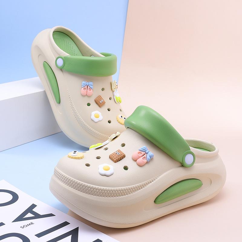 

Summer thick-soled heightening , women s outer wear sports non-slip sandals, seaside beach, baotou drag 44/45