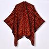Women's shawl simple and fashionable autumn and winter jacquard split outer cover decorative shawl cape Yunnan travel outer cover