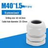 M-Type High-Temperature Resistant Waterproof Plastic Cable Connector with Outer Spiral Gland