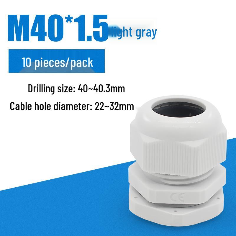 M-Type High-Temperature Resistant Waterproof Plastic Cable Connector with Outer Spiral Gland