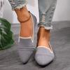 Flat Shoes Women's Spring and Summer Pointed-toed Fashion Fly-woven Shallow Mouth One-pedal Casual Foot Shoes