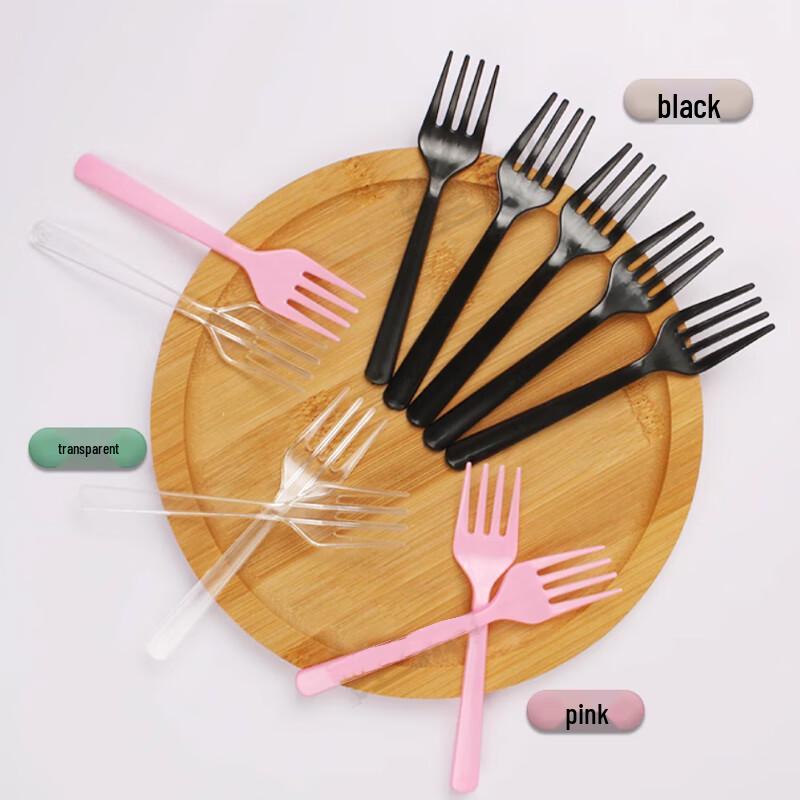 Homeglen Pink Disposable Cake Cutlery Set (100 Sets)