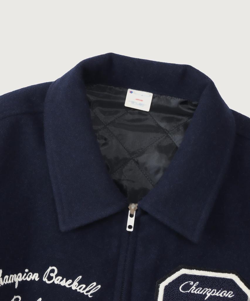 Champion C-Logo Award Varsity Jacket Navy