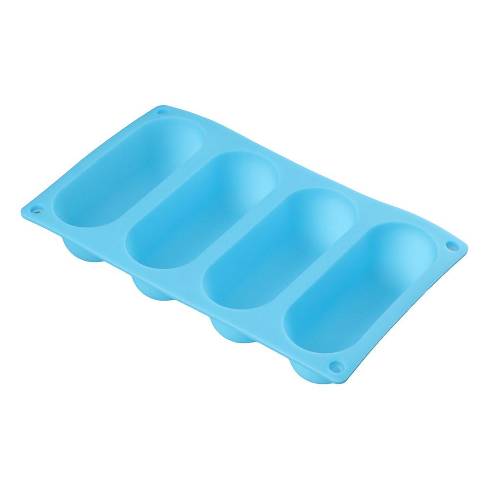 2 Pack Silicone Silicone Hot Dog Bun Molds DIY Baking Tray Bread Mold Hot Dog Sausage Mold  Baguette