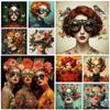5D DIY Diamond Painting Art Surrealism Flowers Sunglasses Girl Bird Mosaic Embroidery Kit Rhinestone Cross Stitch Home Decor