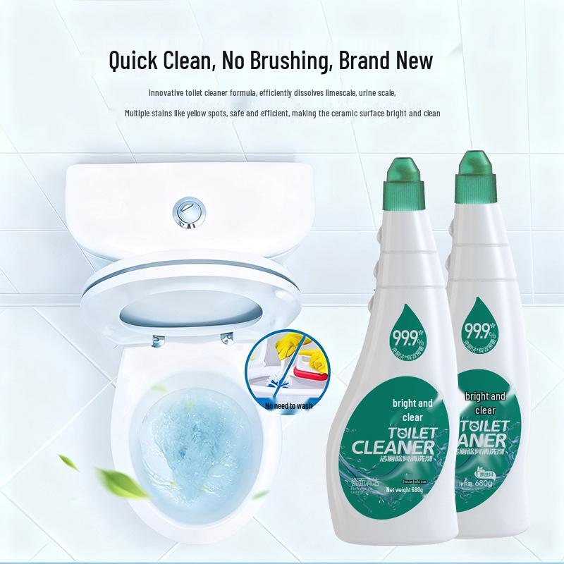 Fresh Scent Toilet Cleaner and Deodorizer, 680g - Bathroom Sterilizer and Descaler