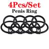Penis Ring 2 Rings 4pcs/set,bdsm Bondage Adult Toys For Men