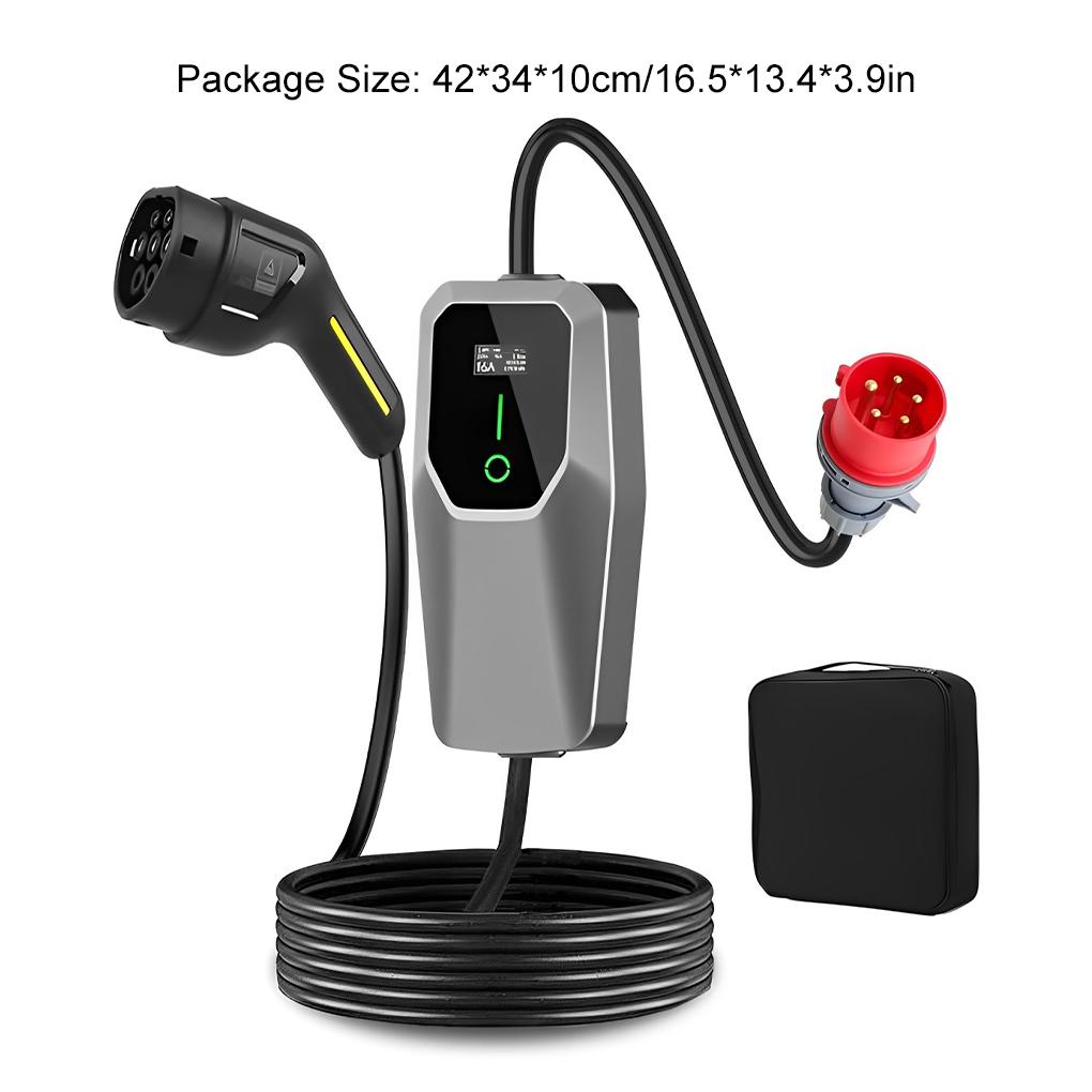Portable EV Charger 3-phase Type 2 11KW 16A EVSE Charging Cable IEC 62196-2 TYPE-2 for Electric Car Vehicle