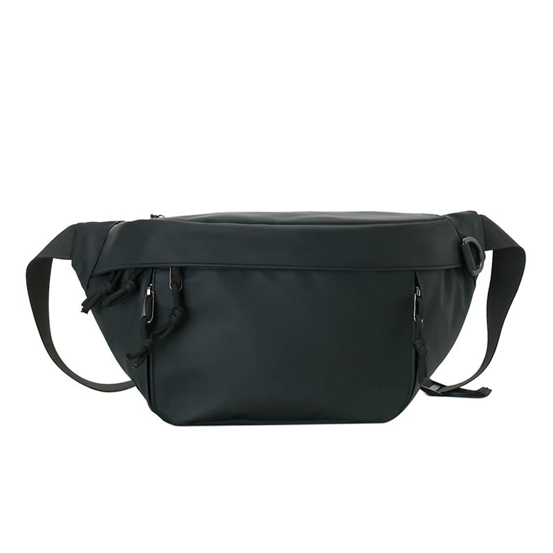 

Мужская спортивная нагрудная сумка большой вместимости сумка через плечо поясная сумка сумка для мобильного телефона чёрный