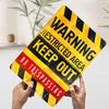 WARNING NO TRESPASSING Metal Poster Customized Wall Art Retro Vintage Tinplate Signs for Interior Decoration Living Room Decor