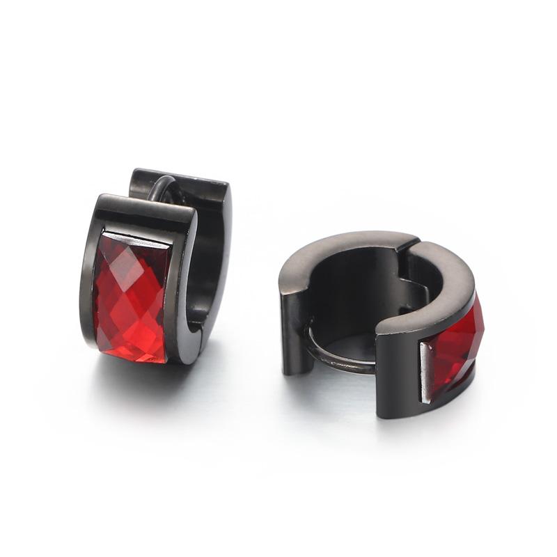 Fashion Women Men Silver Color Gold Stainless Steel Round Circle Earrings Piercing Jewelry