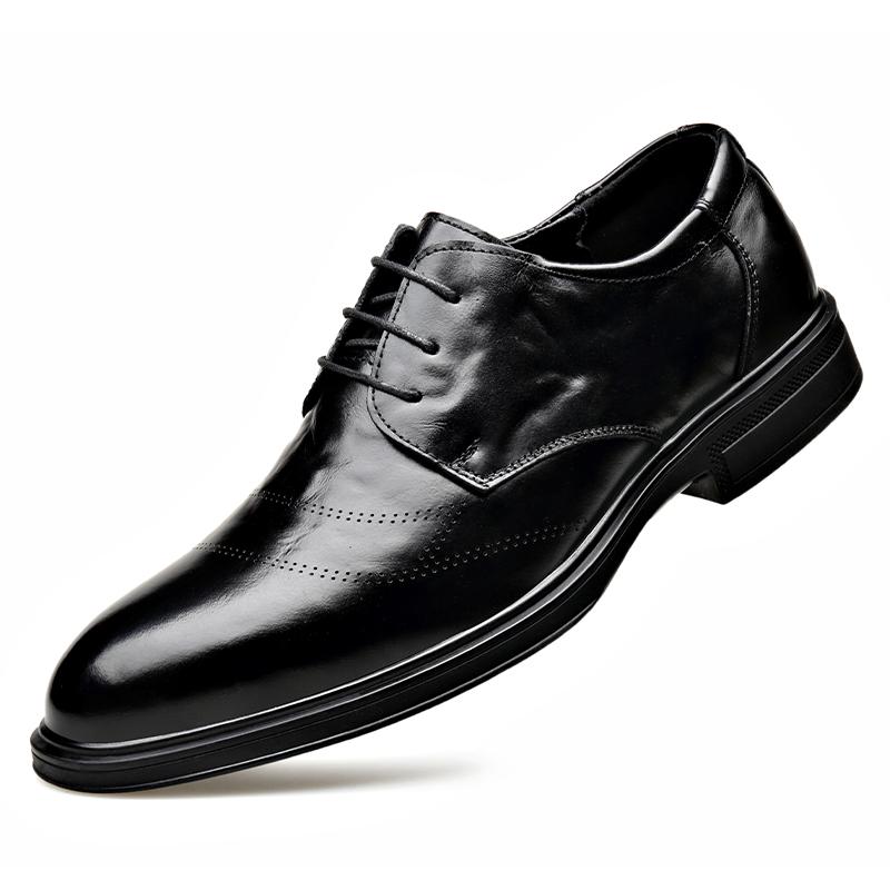 Fashion Fashion Men Leather Shoes Wedding Business Dress Sheos Lace Up Formal Dress Footwear Men's Oxford Shoes Classic Walking Sneakers