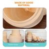 Iplusmile Matryoshka Set of 3 Plain Unpainted Wooden Nesting Wooden Handmade DIY Painting Educational Russian Decorative Gift 3 Sizes Dolls, Kit, Kit,