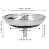 Bottom Stopper Sink Basket Strainer Thickened Design Drain Filter Strainer Sink Strainer  Bar Sink
