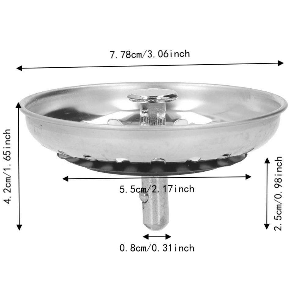 Bottom Stopper Sink Basket Strainer Thickened Design Drain Filter Strainer Sink Strainer Bar Sink