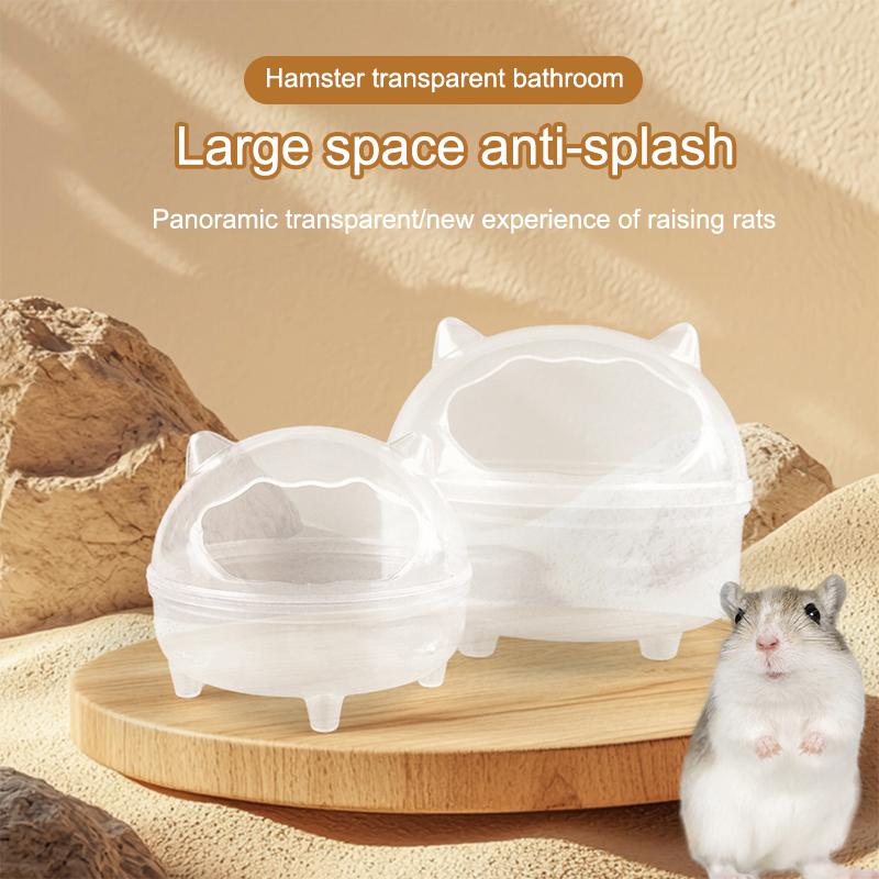 Small Pet Transparent Bathroom Litter Splash-Proof Bathroom Spill-Proof Removable Large Capacity Reusable Bathtub Pet Supplies