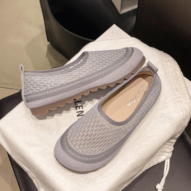 Fashion Summer Breathable Women Shoes 2025 Flat Casual Shoes Lightweight Comfortable Rubber Sole Outdoor Walking Shoes Zapatos Mujer